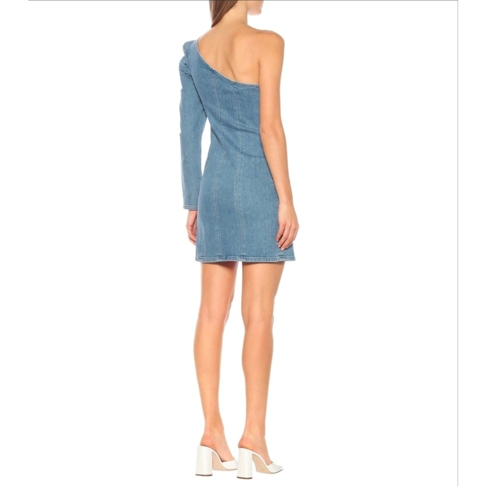 GRLFRND Ellie One Shoulder‎ Mini Dress Denim Size XS